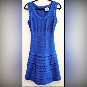 Herve Leger Blue Bandeau Bodycon Dress‎